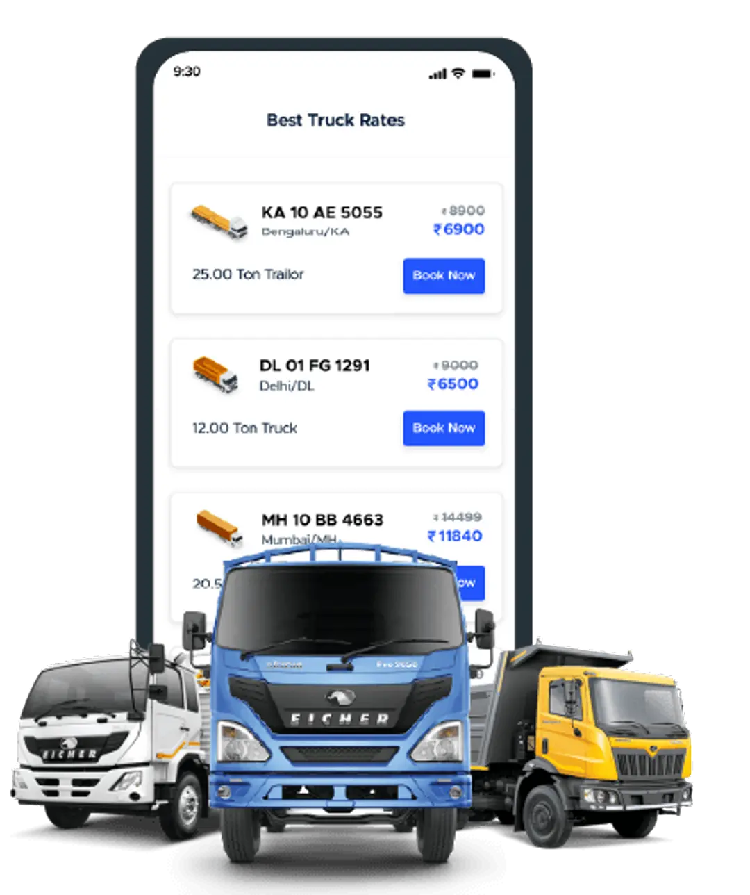 Download to Book Trucks for all India, Anytime, Anywhere.